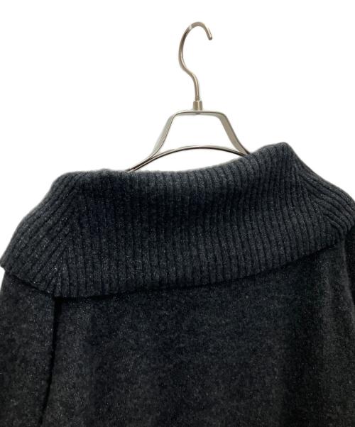 stola.（ストラ）stola. (ストラ) ラメミックスラクーン混ニットプルオーバー ブラック サイズ:SIZEFREEの古着・服飾アイテム