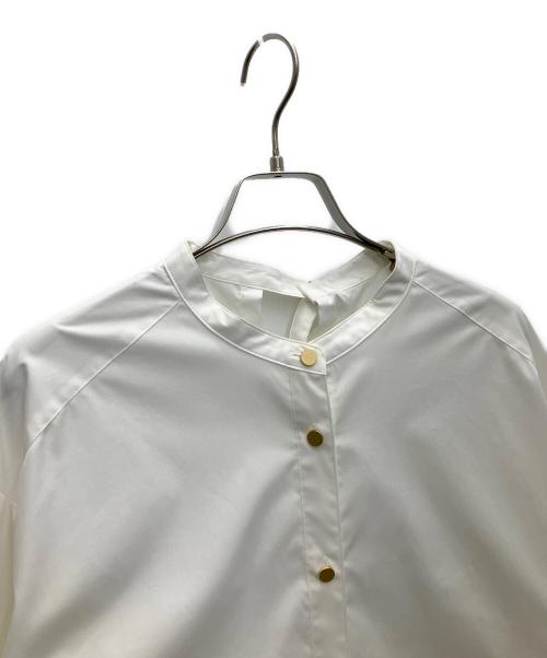 LOUNIE（ルーニー）LOUNIE (ルーニー) バンドカラービッグシャツ ホワイト サイズ:SIZE38の古着・服飾アイテム