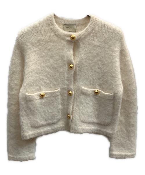 UNITED ARROWS（ユナイテッドアローズ）UNITED ARROWS (ユナイテッドアローズ) シャギー ジャケット カーディガン ホワイト サイズ:フリーの古着・服飾アイテム