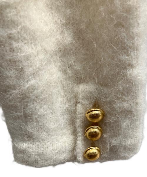 UNITED ARROWS（ユナイテッドアローズ）UNITED ARROWS (ユナイテッドアローズ) シャギー ジャケット カーディガン ホワイト サイズ:フリーの古着・服飾アイテム