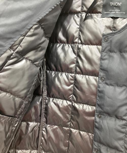 TAION（タイオン）TAION (タイオン) green label relaxing (グリーンレーベルリラクシング) ボタン ショート ダウンジャケット ブラック サイズ:FREE 未使用品の古着・服飾アイテム