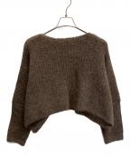 THE SHISHIKUIシシクイ）の古着「アルパカニット羽織カーディガン」｜ブラウン