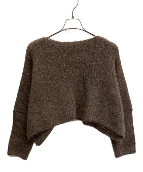 THE SHISHIKUI（シシクイ）THE SHISHIKUI (シシクイ) アルパカニット羽織カーディガン ブラウン サイズ:フリーの古着・服飾アイテム