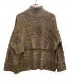 cygneシーニュ）の古着「ラメショートニットプルオーバー」｜ゴールド