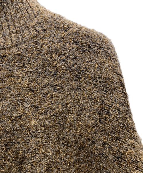 cygne（シーニュ）cygne (シーニュ) ラメショートニットプルオーバー ゴールド サイズ:フリーの古着・服飾アイテム