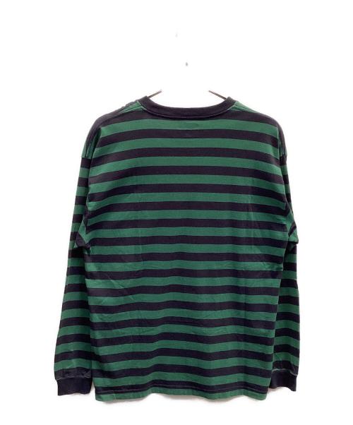 DESCENDANT（ディセンダント）DESCENDANT (ディセンダント) VERN BORDER LS グリーン サイズ:2の古着・服飾アイテム