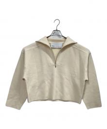 ticca（ティッカ）の古着「ミラノリブハーフジッププルオーバー」｜ホワイト