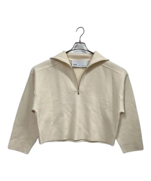 ticca（ティッカ）ticca (ティッカ) ミラノリブハーフジッププルオーバー ホワイト サイズ:FREEの古着・服飾アイテム