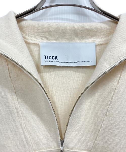 ticca（ティッカ）ticca (ティッカ) ミラノリブハーフジッププルオーバー ホワイト サイズ:FREEの古着・服飾アイテム