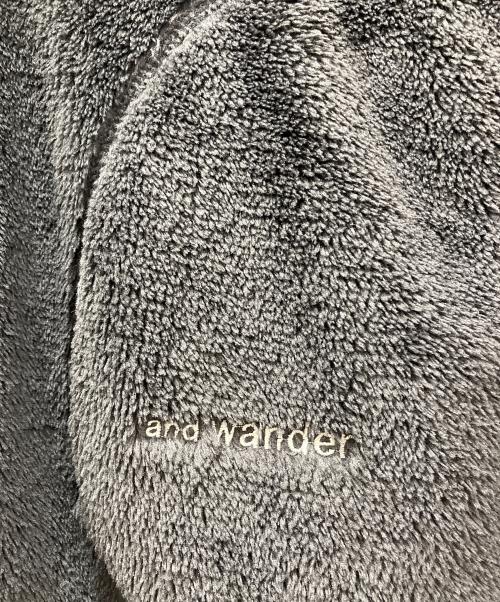 and wander（アンドワンダー）and wander (アンドワンダー) high loft fleece pullover ブラック サイズ:4の古着・服飾アイテム