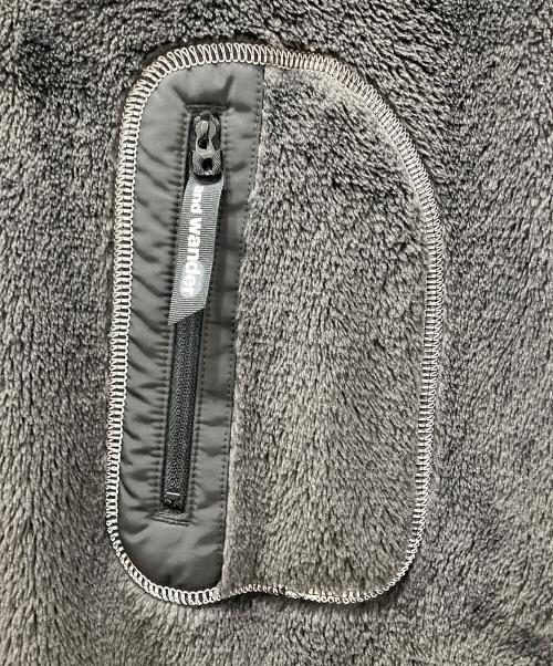 and wander（アンドワンダー）and wander (アンドワンダー) high loft fleece pullover ブラック サイズ:4の古着・服飾アイテム