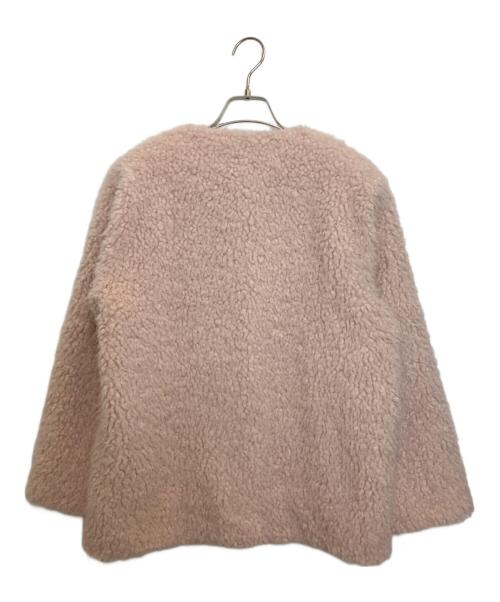 HER LIP TO（ハーリップトゥ）HER LIP TO (ハーリップトゥ) Royal Faux Fur Coat ピンク サイズ:Sの古着・服飾アイテム