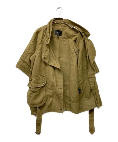 ISABEL MARANT（イザベルマラン）ISABEL MARANT (イザベルマラン) ハーフスリーブリネンコットンジャケット ベージュ サイズ:36の古着・服飾アイテム