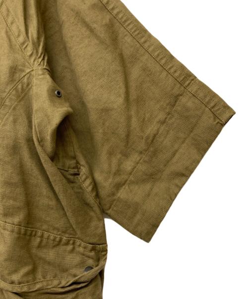 ISABEL MARANT（イザベルマラン）ISABEL MARANT (イザベルマラン) ハーフスリーブリネンコットンジャケット ベージュ サイズ:36の古着・服飾アイテム