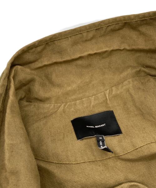 ISABEL MARANT（イザベルマラン）ISABEL MARANT (イザベルマラン) ハーフスリーブリネンコットンジャケット ベージュ サイズ:36の古着・服飾アイテム