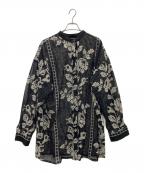 Ameriアメリ）の古着「MEDI CROSS STITCH LIKE SHIRT」｜ブラック
