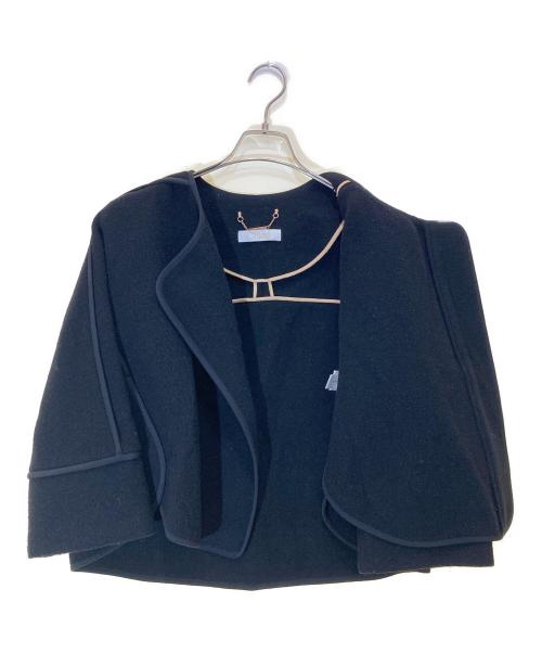 Chloe（クロエ）Chloe (クロエ) パイピングウールワイドジャケット ブラック サイズ:34の古着・服飾アイテム