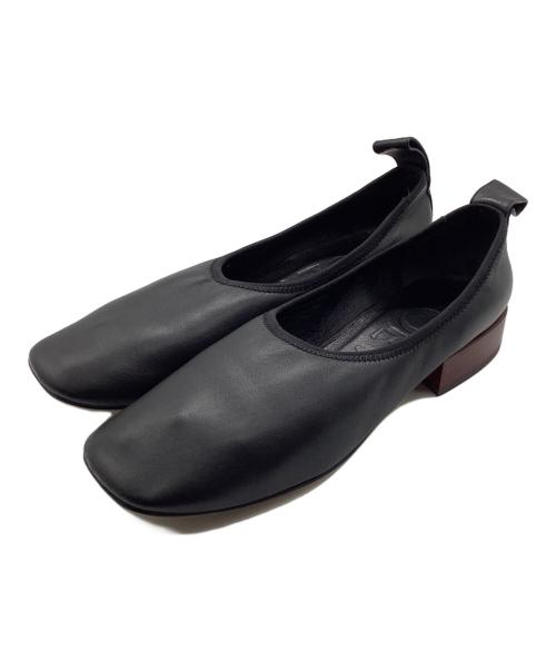 LOEWE（ロエベ）LOEWE (ロエベ) スクエアトゥーパンプス ブラック サイズ:36の古着・服飾アイテム