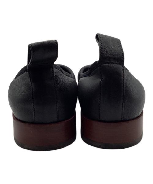 LOEWE（ロエベ）LOEWE (ロエベ) スクエアトゥーパンプス ブラック サイズ:36の古着・服飾アイテム