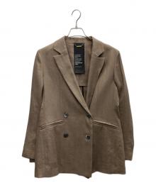 CHAOS（カオス）の古着「リネンダブルジャケット」｜ブラウン