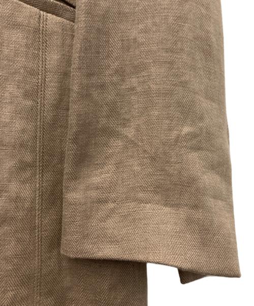 CHAOS（カオス）Chaos (カオス) リネンダブルジャケット ブラウン サイズ:SIZEFREEの古着・服飾アイテム