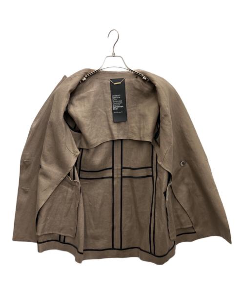 CHAOS（カオス）Chaos (カオス) リネンダブルジャケット ブラウン サイズ:SIZEFREEの古着・服飾アイテム