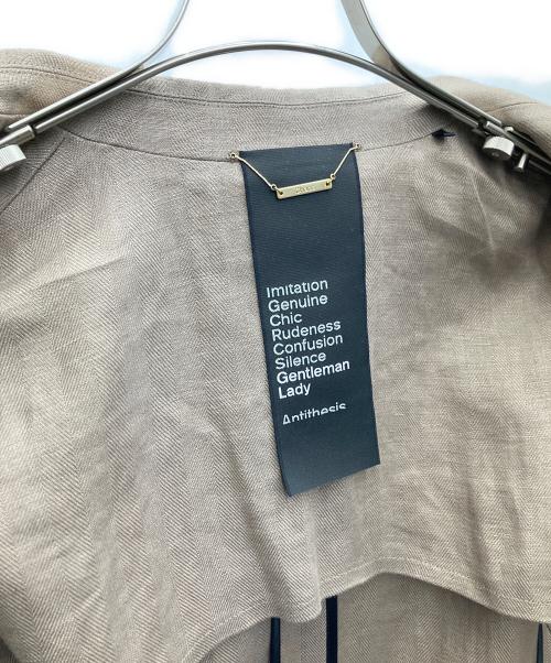 CHAOS（カオス）Chaos (カオス) リネンダブルジャケット ブラウン サイズ:SIZEFREEの古着・服飾アイテム