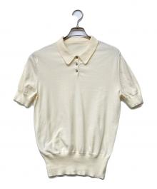 SUPER A MARKET（スーパーエーマーケット）の古着「Original Knit Polo shirt」｜アイボリー