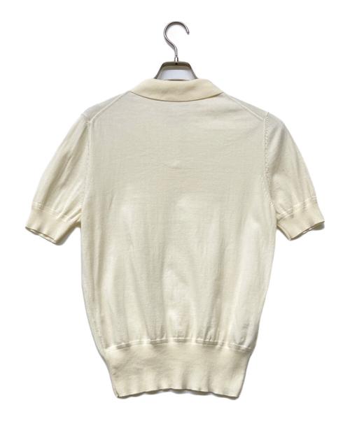 SUPER A MARKET（スーパーエーマーケット）SUPER A MARKET (スーパーエーマーケット) Original Knit Polo shirt アイボリー サイズ:Sの古着・服飾アイテム