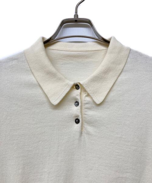 SUPER A MARKET（スーパーエーマーケット）SUPER A MARKET (スーパーエーマーケット) Original Knit Polo shirt アイボリー サイズ:Sの古着・服飾アイテム