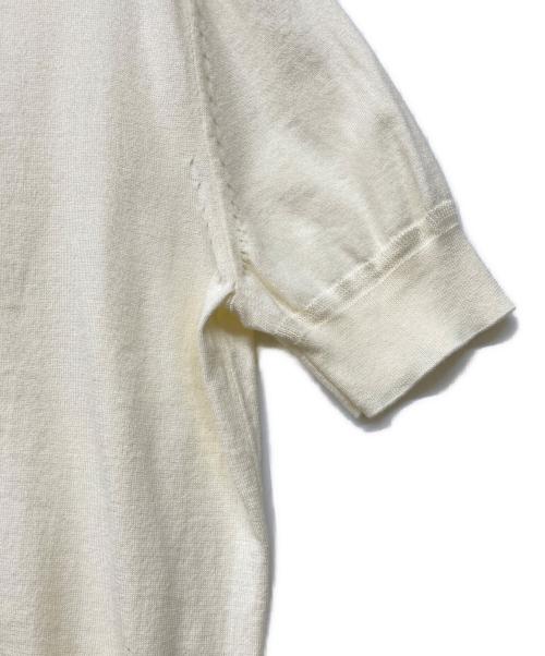 SUPER A MARKET（スーパーエーマーケット）SUPER A MARKET (スーパーエーマーケット) Original Knit Polo shirt アイボリー サイズ:Sの古着・服飾アイテム
