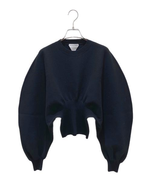 BOTTEGA VENETA（ボッテガベネタ）BOTTEGA VENETA (ボッテガベネタ) COMPACT WOOL STRETCH SWEATER ブラック サイズ:34の古着・服飾アイテム