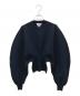 BOTTEGA VENETA（ボッテガベネタ）の古着「COMPACT WOOL STRETCH SWEATER」｜ブラック
