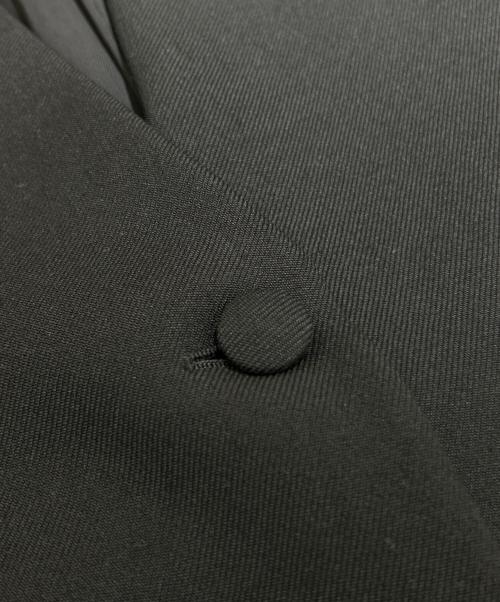 JIL SANDER（ジルサンダー）JIL SANDER (ジルサンダー) ノーカラーロングジャケット ブラック サイズ:32の古着・服飾アイテム