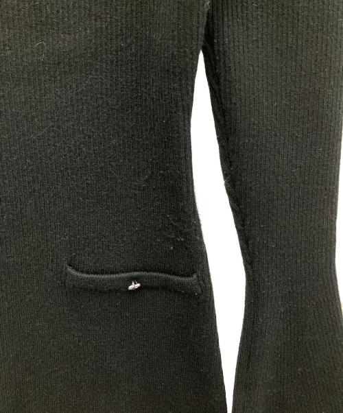 darich（ダーリッチ）darich (ダーリッチ) ハートボタンニットミニワンピース ブラック サイズ:SIZEFREEの古着・服飾アイテム