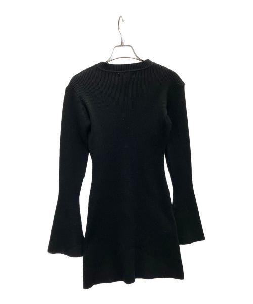 darich（ダーリッチ）darich (ダーリッチ) ハートボタンニットミニワンピース ブラック サイズ:SIZEFREEの古着・服飾アイテム