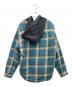 中古・古着 PHINGERIN (フィンガリン) Wasted Youth (ウエステッド ユース) UNION (ユニオン) フィンガリン ×チェック柄 フード付き シャツジャケット ブルー サイズ:L：18000円