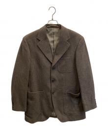 VAN JAC（ヴァン・ヂャケット）の古着「カシミヤ混テーラードジャケット」｜ブラウン