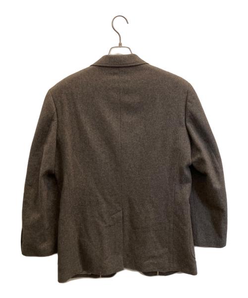 VAN JAC（ヴァン・ヂャケット）VAN JAC (ヴァン・ヂャケット) カシミヤ混テーラードジャケット ブラウン サイズ:Мの古着・服飾アイテム