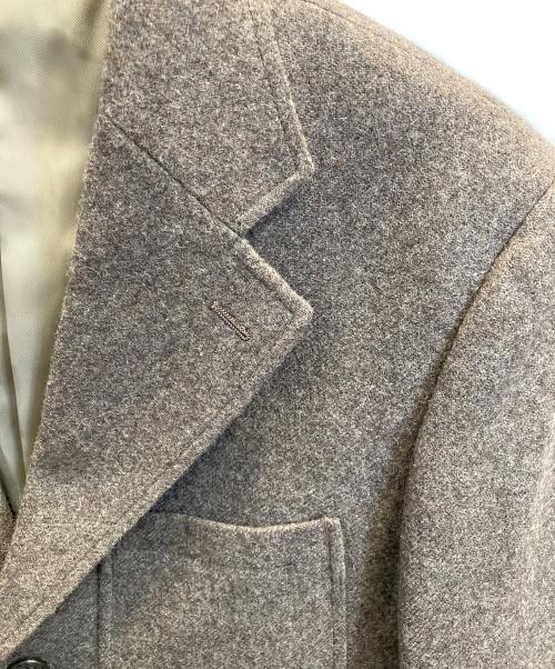 VAN JAC（ヴァン・ヂャケット）VAN JAC (ヴァン・ヂャケット) カシミヤ混テーラードジャケット ブラウン サイズ:Мの古着・服飾アイテム