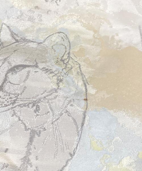 Salvatore Ferragamo（サルヴァトーレ フェラガモ）Salvatore Ferragamo (サルヴァトーレ フェラガモ) アニマル柄シルクジャケット ベージュ サイズ:40の古着・服飾アイテム