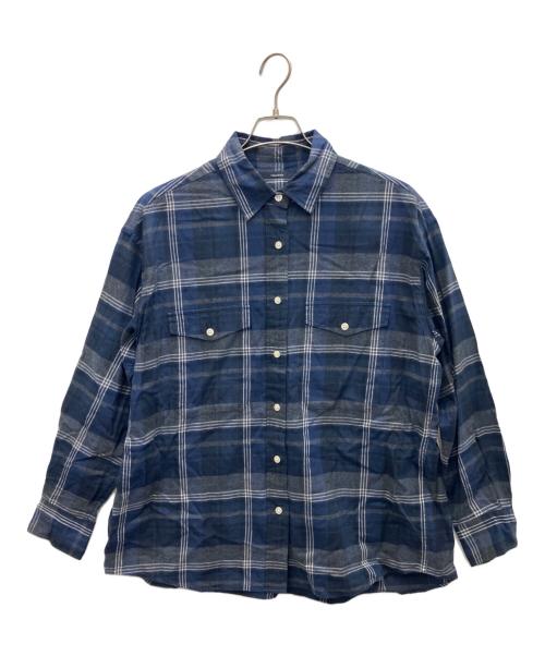 FRAMeWORK（フレームワーク）FRAMeWORK (フレームワーク) ネルチェックシャツ ネイビー サイズ:FREEの古着・服飾アイテム