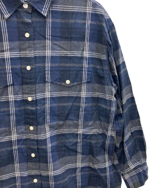 FRAMeWORK（フレームワーク）FRAMeWORK (フレームワーク) ネルチェックシャツ ネイビー サイズ:FREEの古着・服飾アイテム