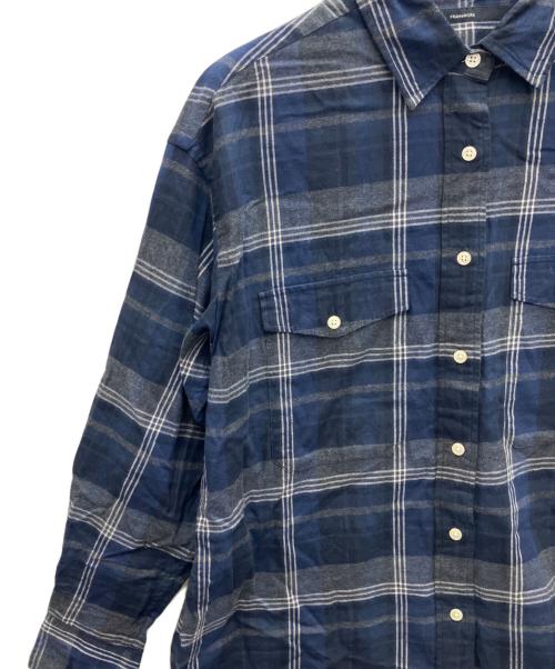 FRAMeWORK（フレームワーク）FRAMeWORK (フレームワーク) ネルチェックシャツ ネイビー サイズ:FREEの古着・服飾アイテム
