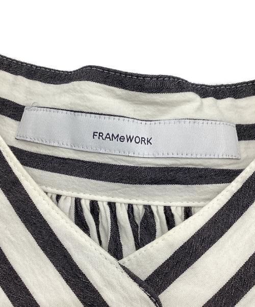 FRAMeWORK（フレームワーク）FRAMeWORK (フレームワーク) ショートスリーブシャツワンピース グレー サイズ:38の古着・服飾アイテム