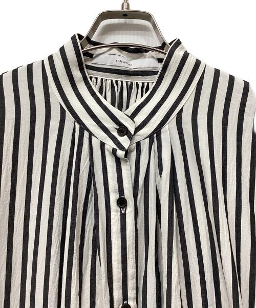 FRAMeWORK（フレームワーク）FRAMeWORK (フレームワーク) ショートスリーブシャツワンピース グレー サイズ:38の古着・服飾アイテム