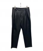 steinシュタイン）の古着「FAKE LEATHER TROUSERS」｜ブラック
