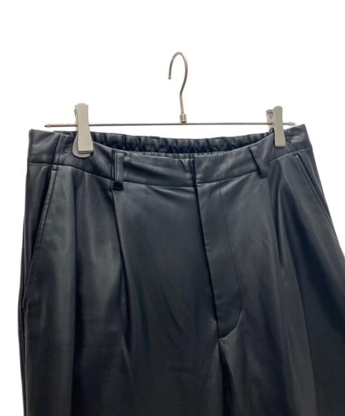 stein（シュタイン）stein (シュタイン) FAKE LEATHER TROUSERS ブラック サイズ:Mの古着・服飾アイテム
