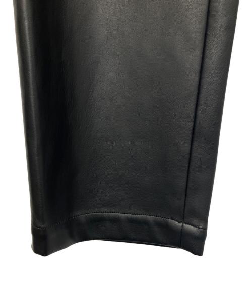 stein（シュタイン）stein (シュタイン) FAKE LEATHER TROUSERS ブラック サイズ:Mの古着・服飾アイテム