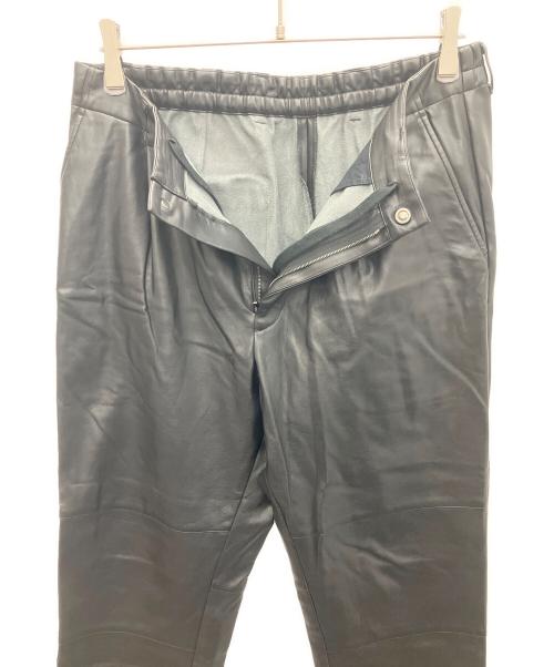 stein（シュタイン）stein (シュタイン) FAKE LEATHER TROUSERS ブラック サイズ:SIZEMの古着・服飾アイテム